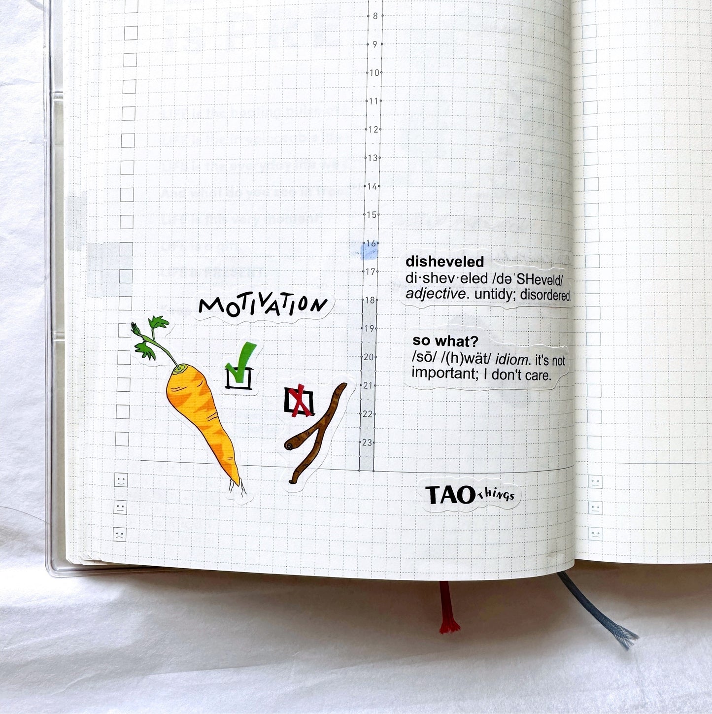 Disheveled Rabbit - planner sticker sheet by TAOthings Studio