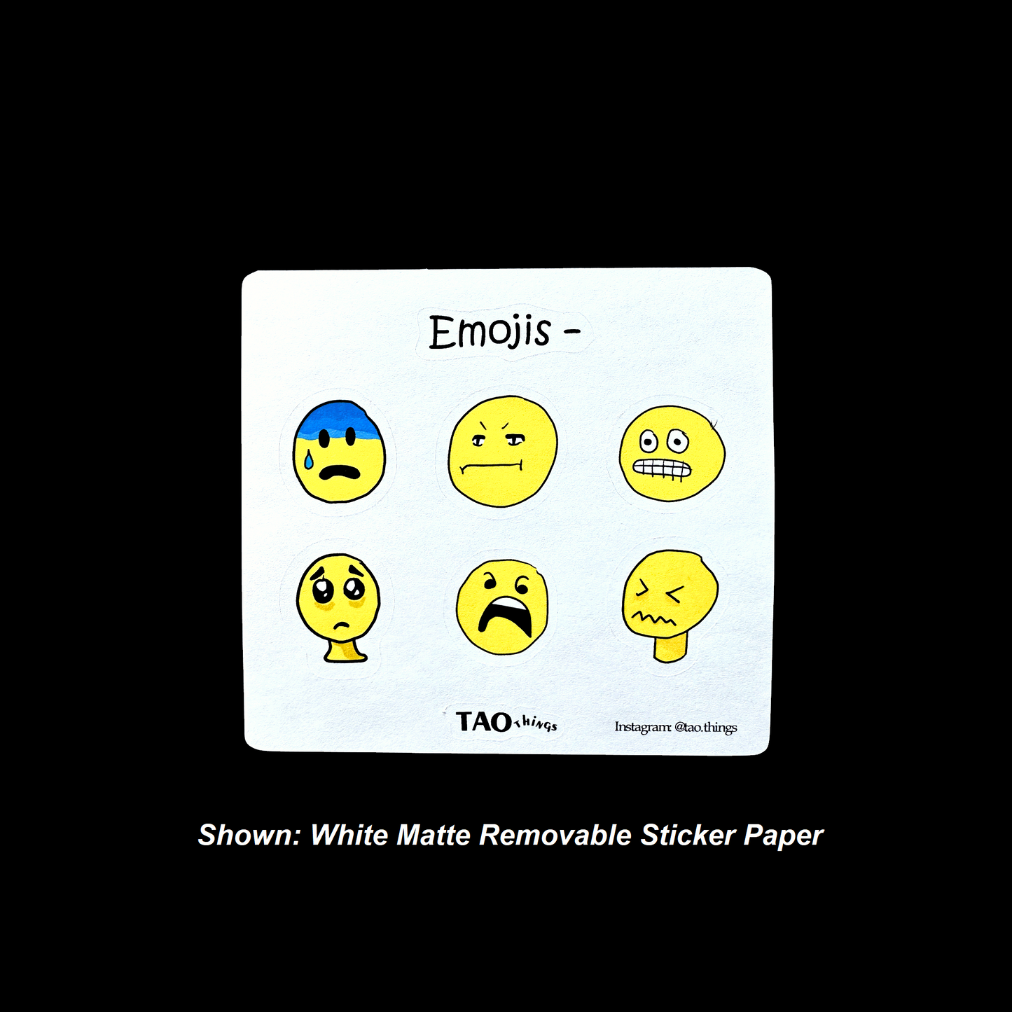 Emojis (All the feels) - sticker sheets by TAOthings Comics