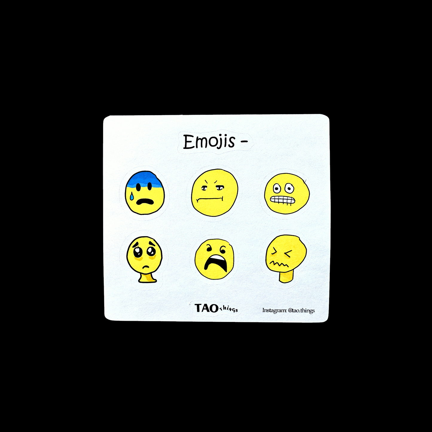 Emojis (All the feels) - sticker sheets by TAOthings Comics