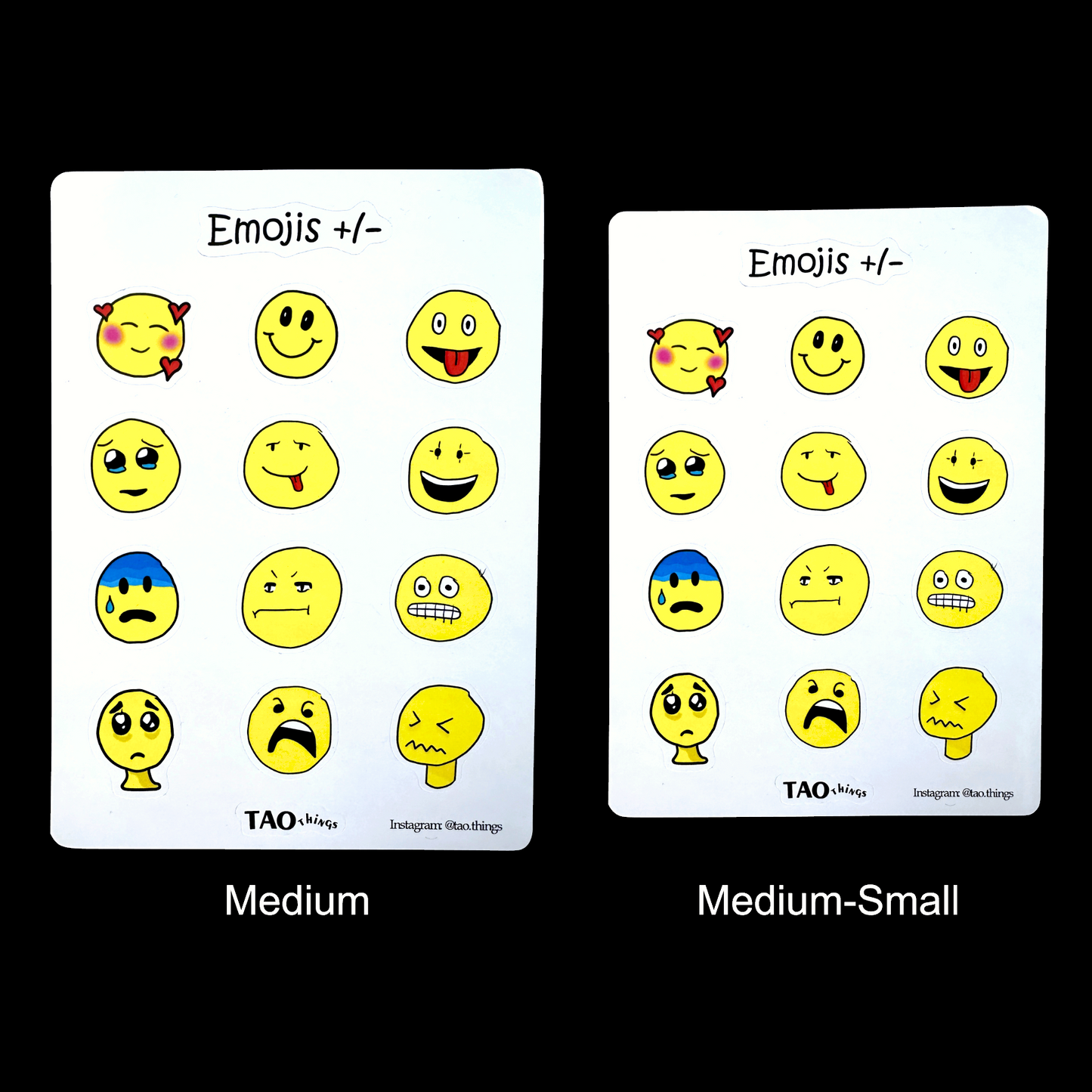 Emojis (All the feels) - sticker sheets by TAOthings Comics