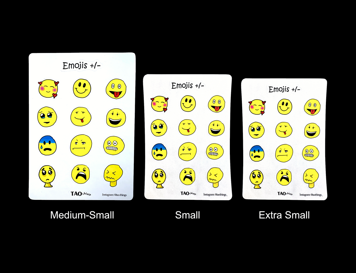 Emojis (All the feels) - sticker sheets by TAOthings Comics
