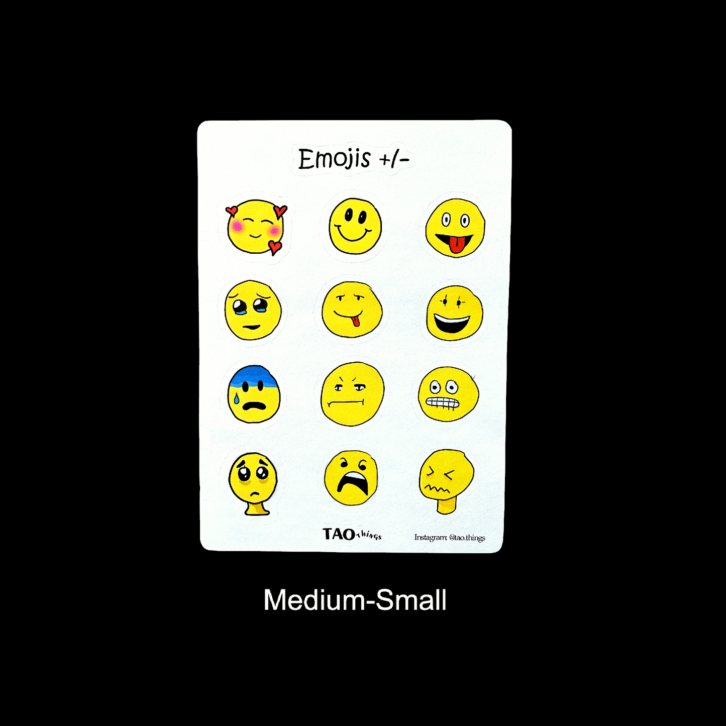 Emojis (All the feels) - sticker sheets by TAOthings Comics