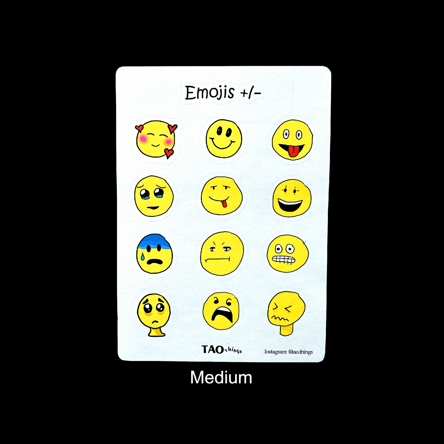 Emojis (All the feels) - sticker sheets by TAOthings Comics