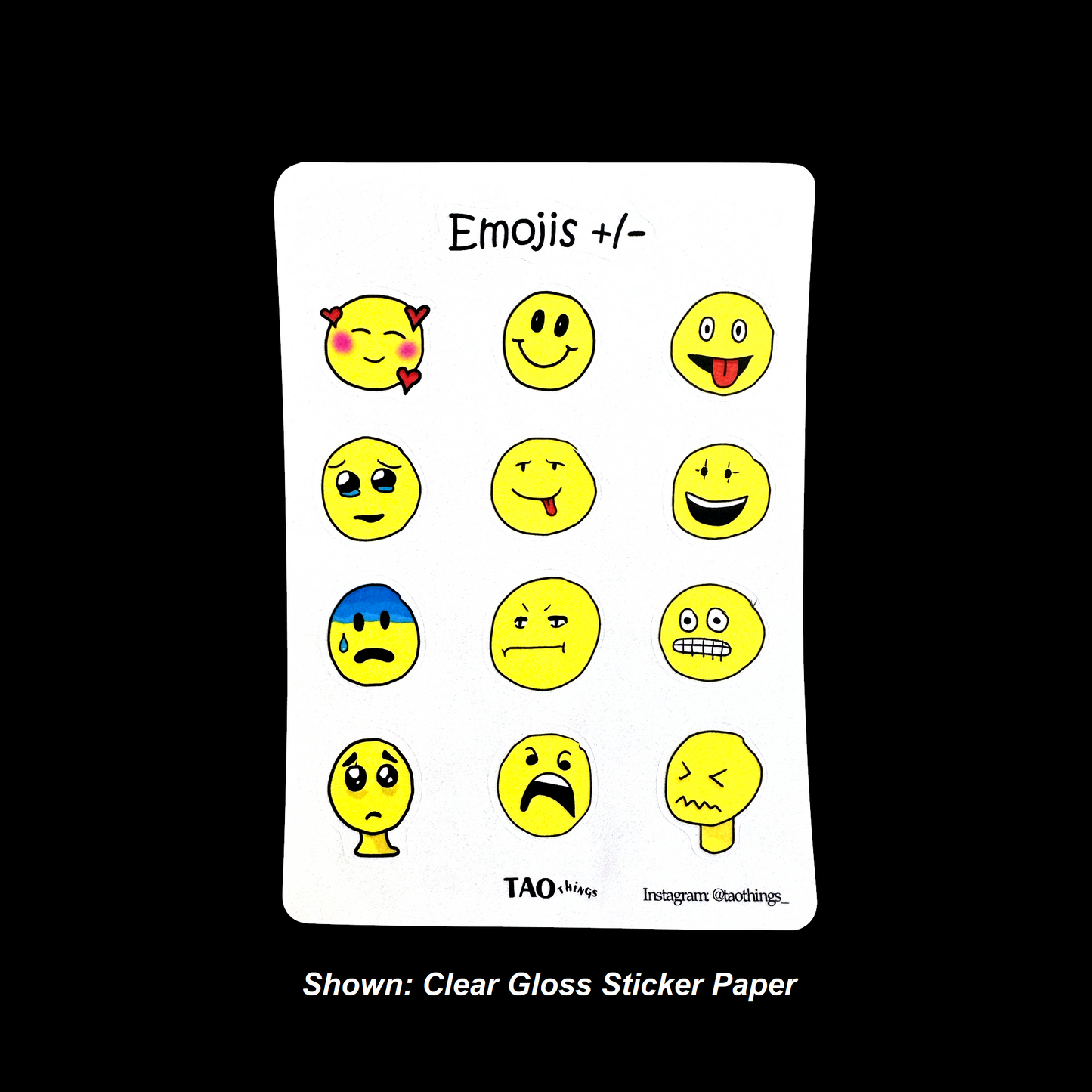 Emojis (All the feels) - sticker sheets by TAOthings Comics