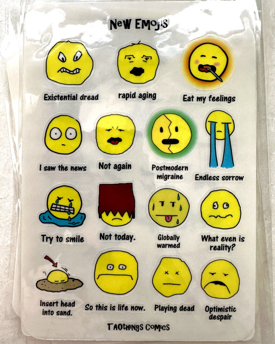 New Emojis (for 2025 and beyond) - sticker sheets by TAOthings Comics