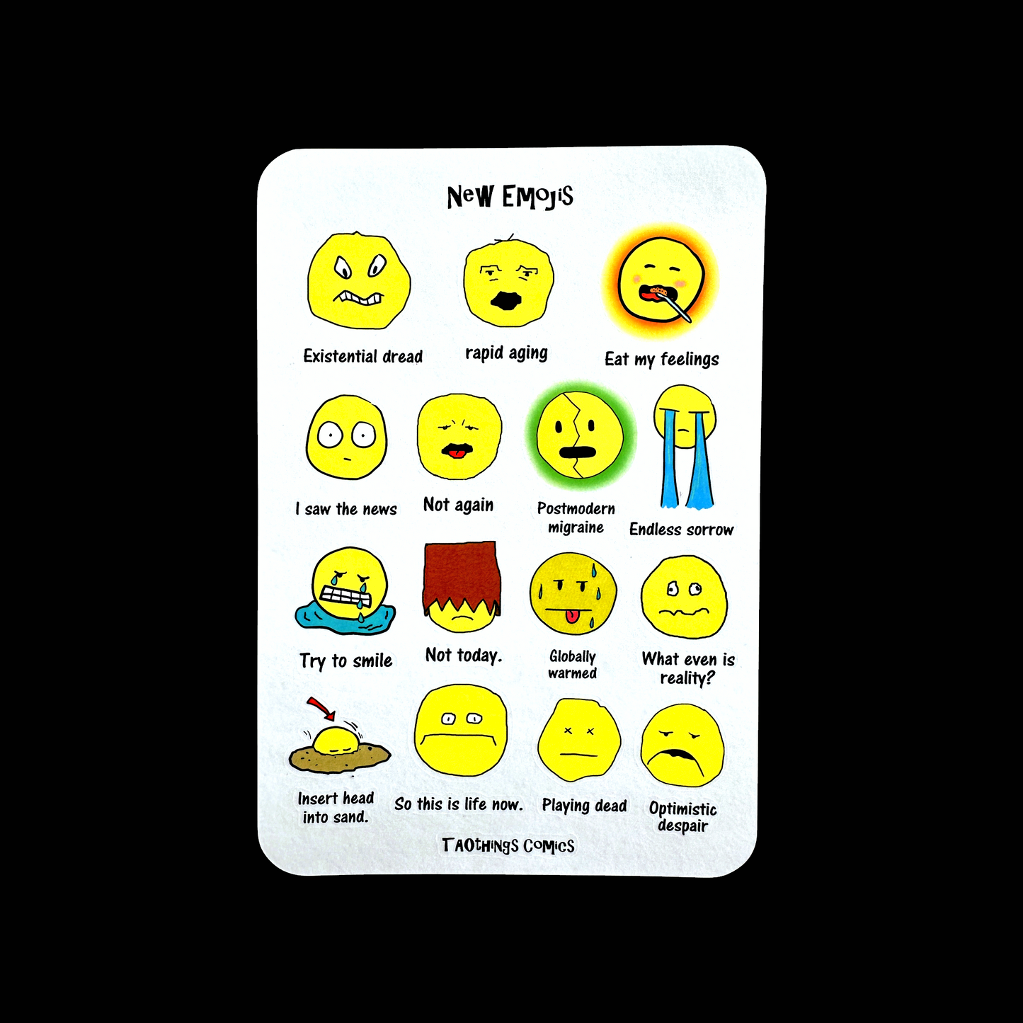 New Emojis (for 2025 and beyond) - sticker sheets by TAOthings Comics