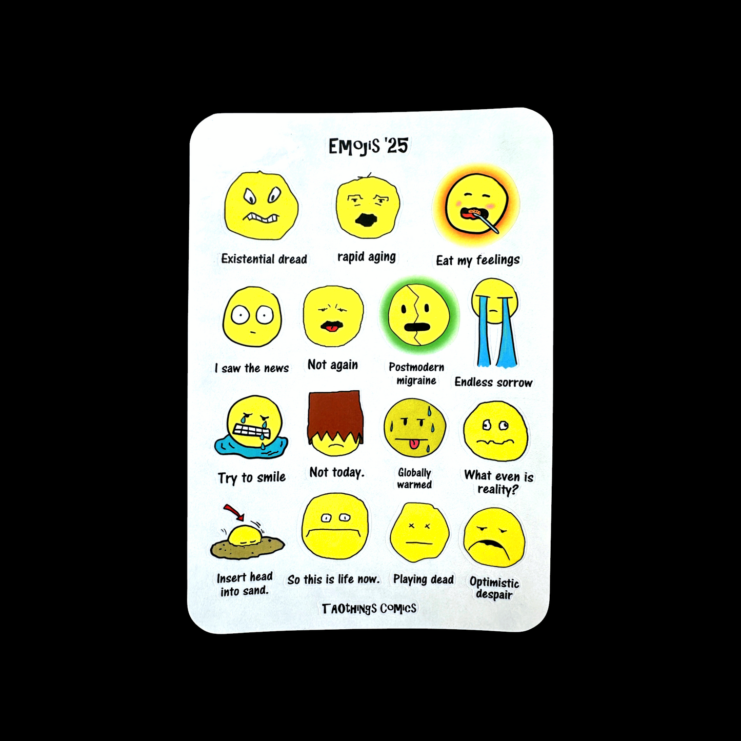 New Emojis (for 2025 and beyond) - sticker sheets by TAOthings Comics
