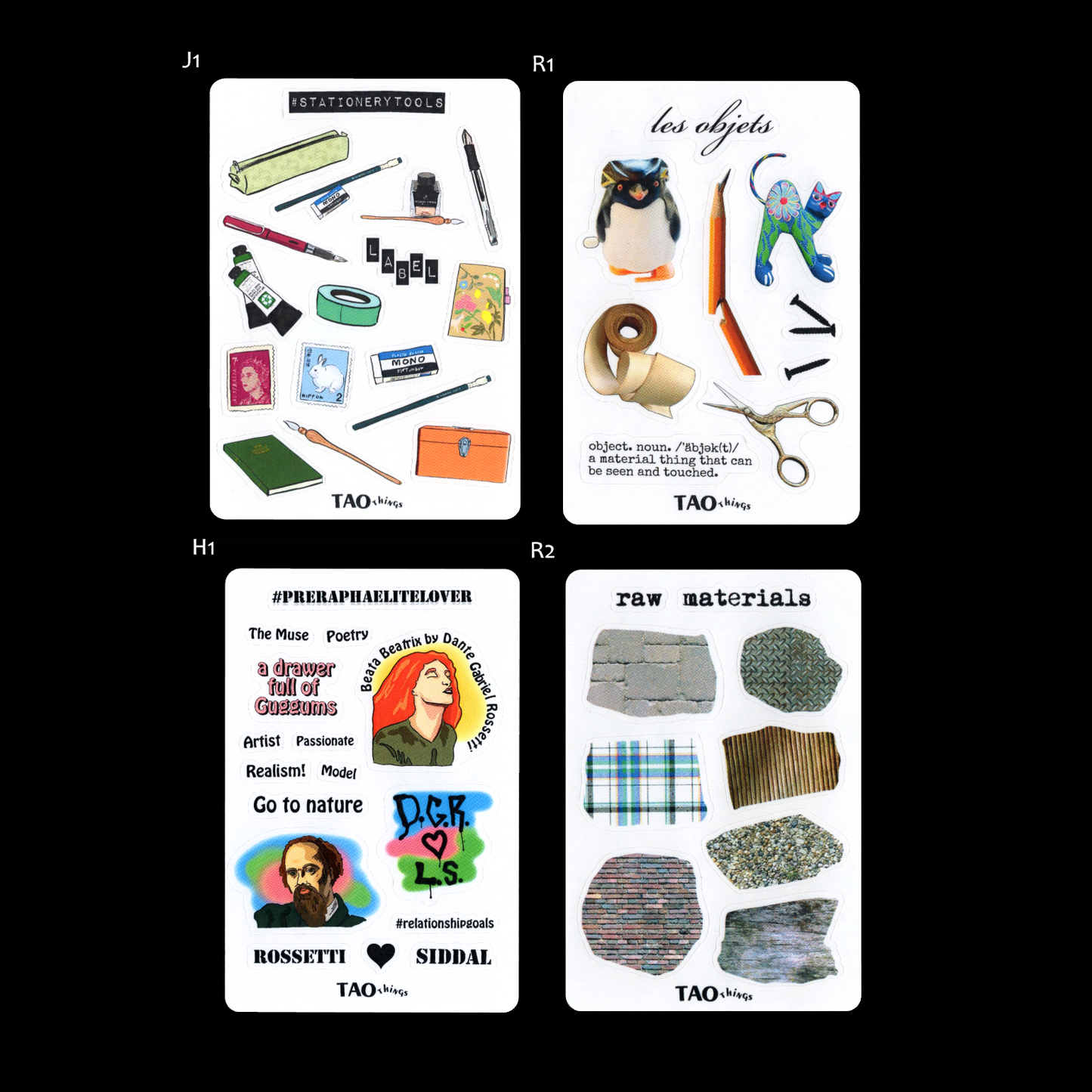 MINI-SIZE - sticker sheets by TAOthings Studio
