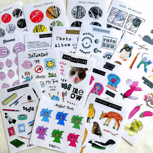 MINI-SIZE - sticker sheets by TAOthings Studio