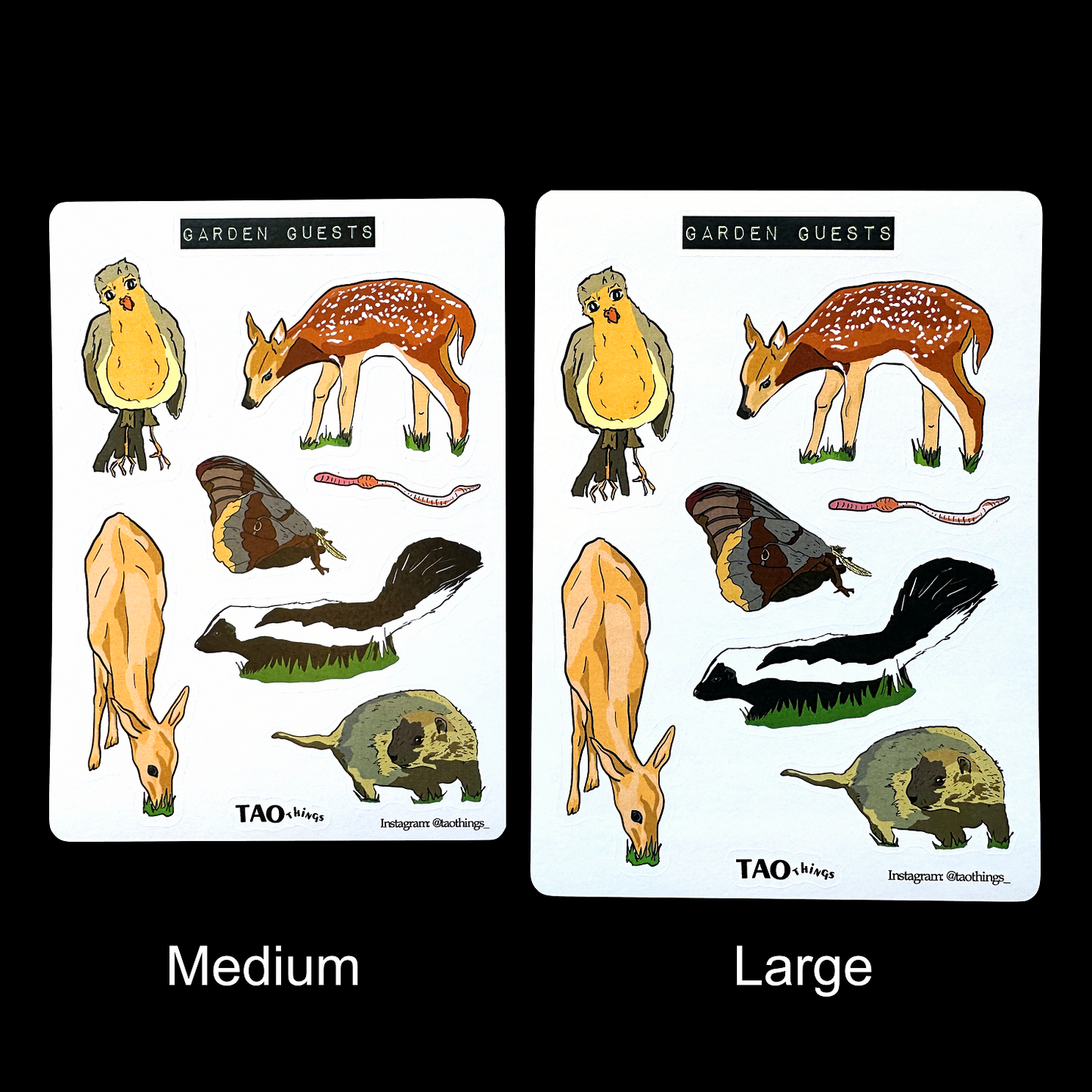 Garden Guests - sticker sheet by TAOthings Studio