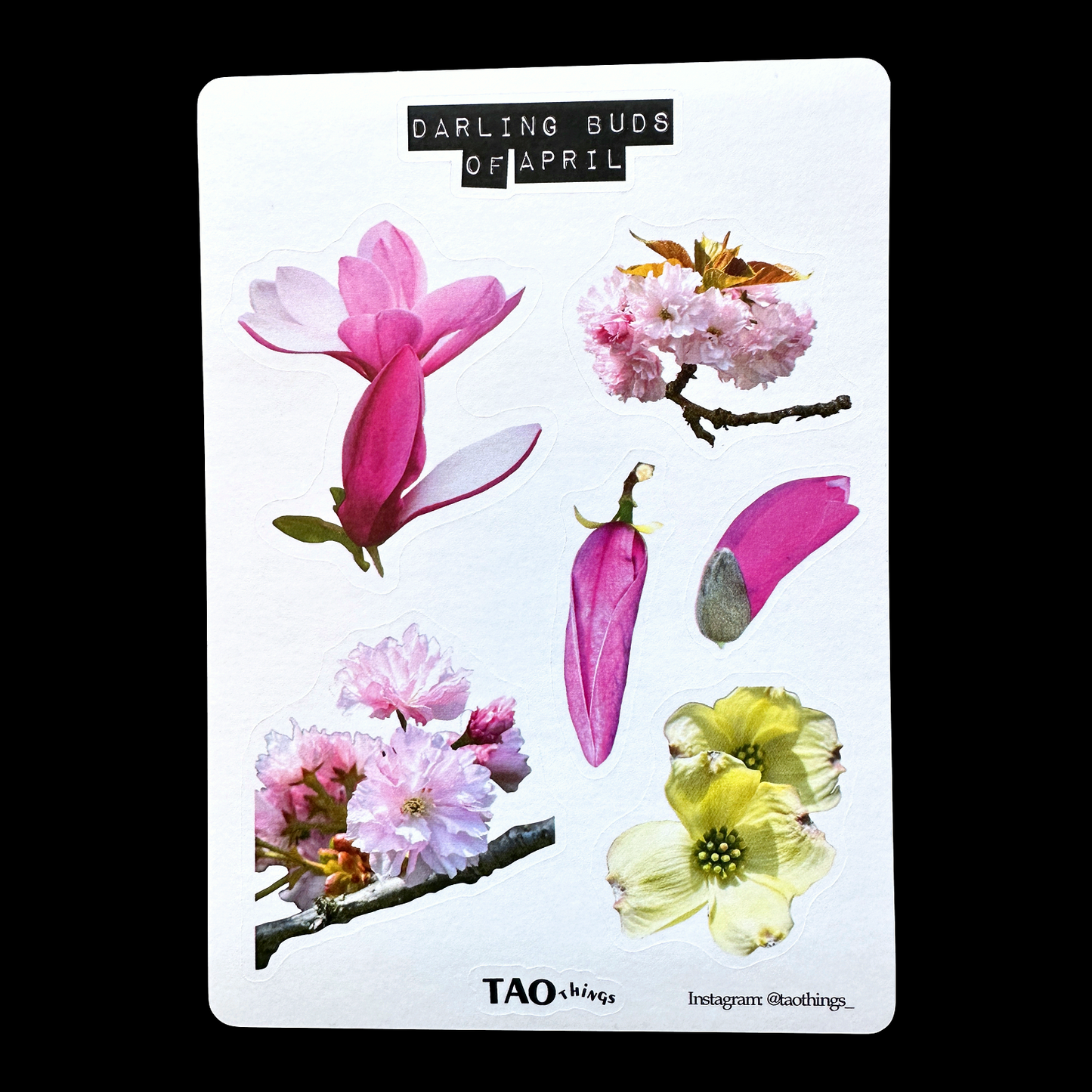 Darling Buds of April - sticker sheet by TAOthings Studio