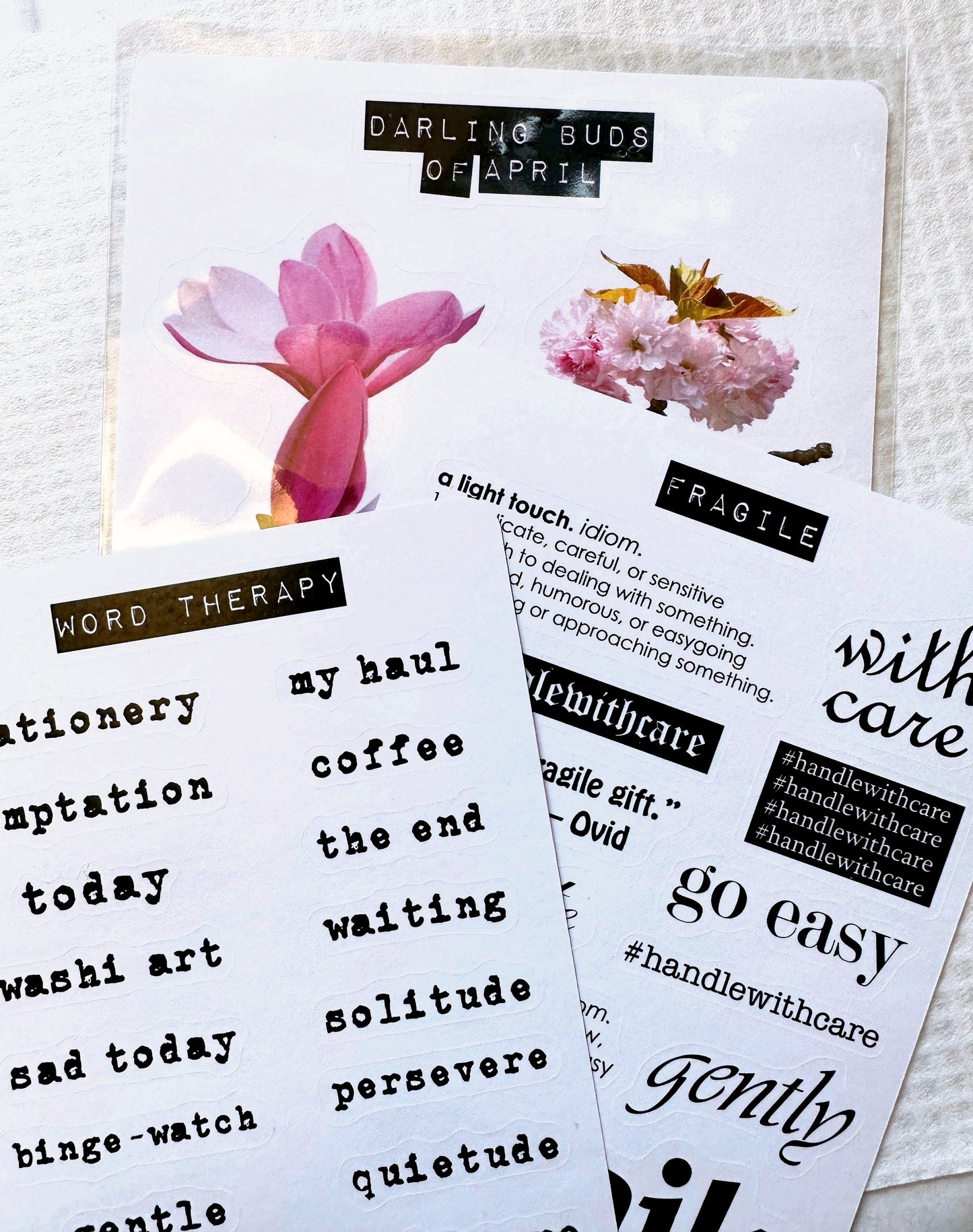 Darling Buds of April - sticker sheet by TAOthings Studio