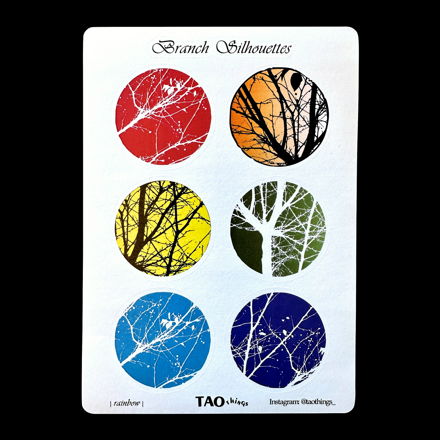 Branch Silhouettes - sticker series by TAOthings Studio
