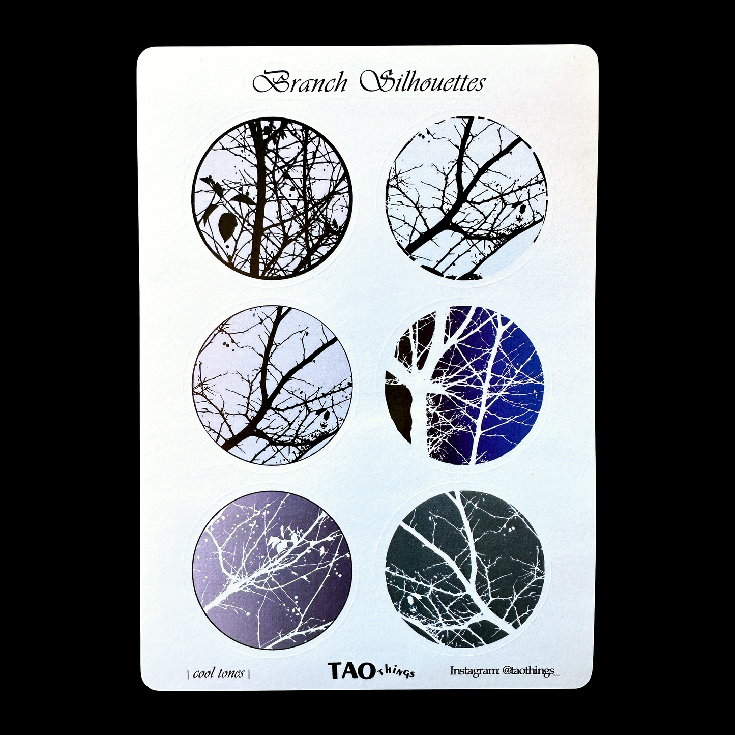 Branch Silhouettes - sticker series by TAOthings Studio
