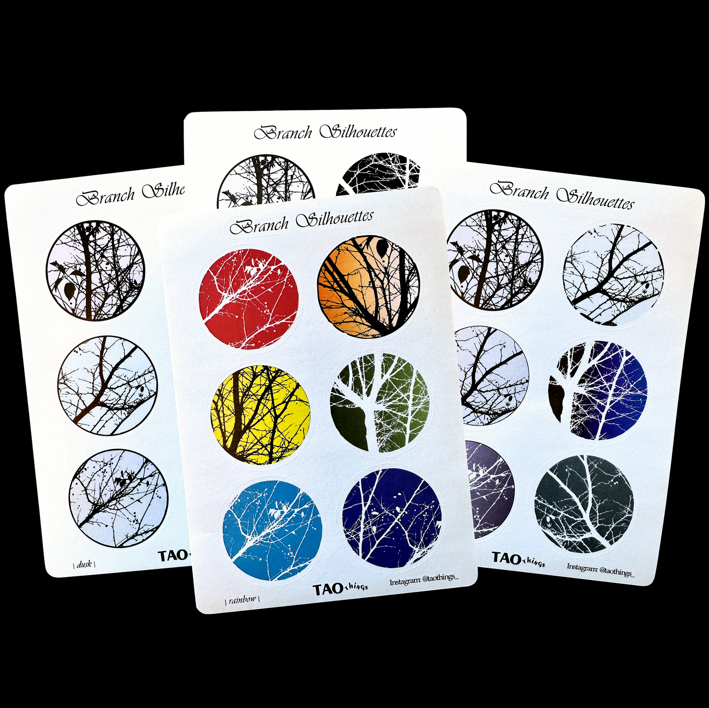 Branch Silhouettes - sticker series by TAOthings Studio