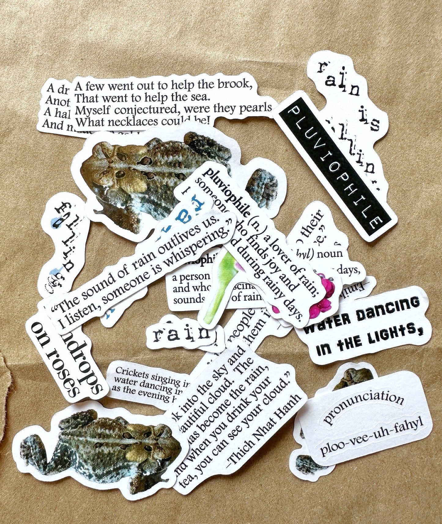 Pluviophile - sticker sheet by TAOthings Studio