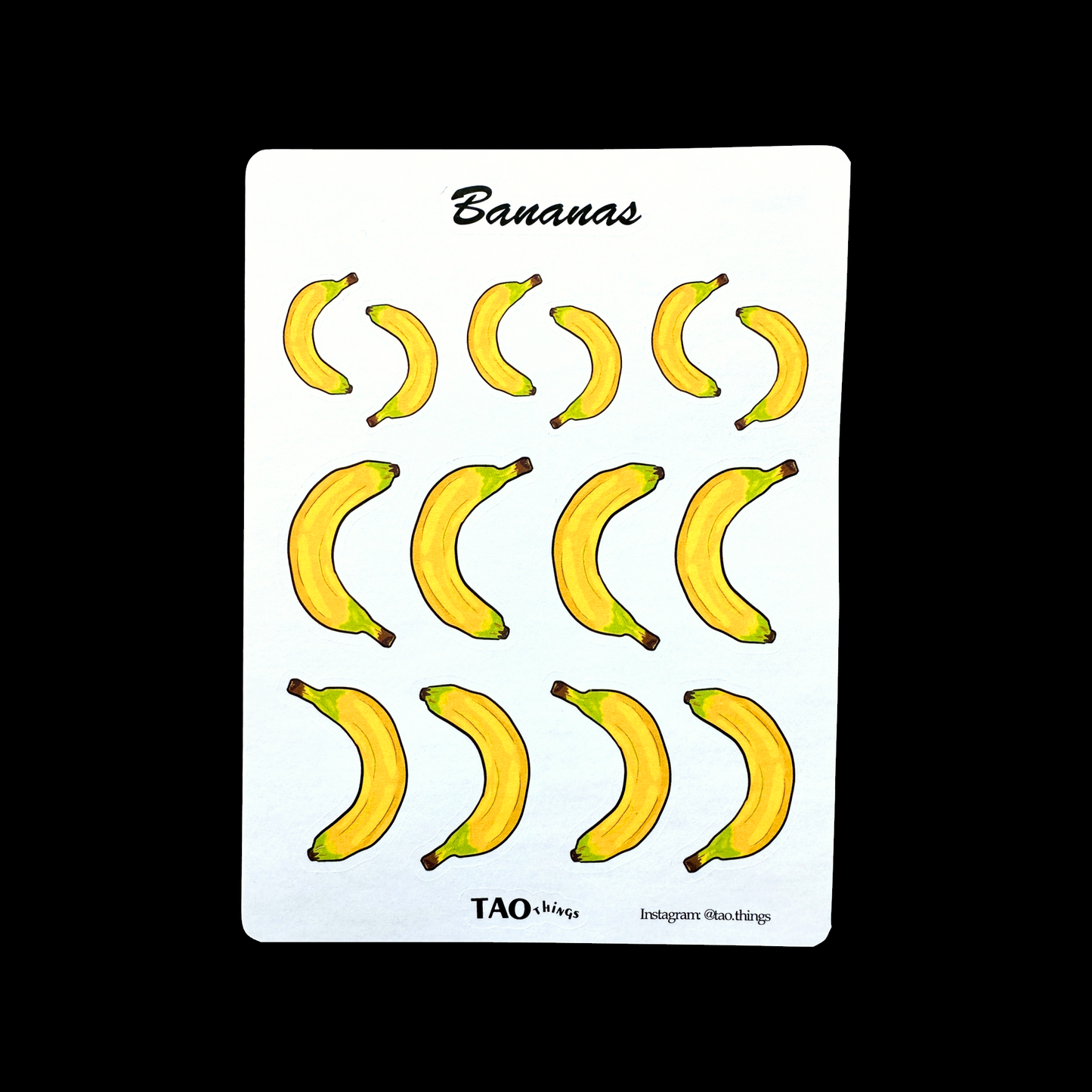 Bananas & Happy Monkeys - stickers by TAOthings Comics