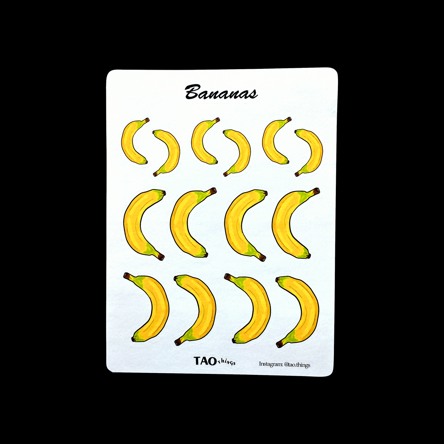Bananas & Happy Monkeys - stickers by TAOthings Comics