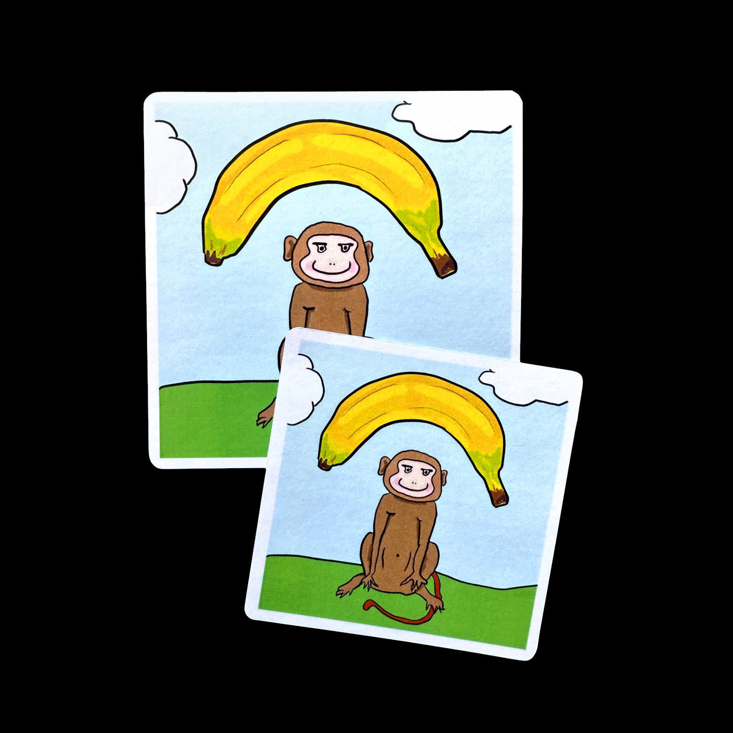 Bananas & Happy Monkeys - stickers by TAOthings Comics
