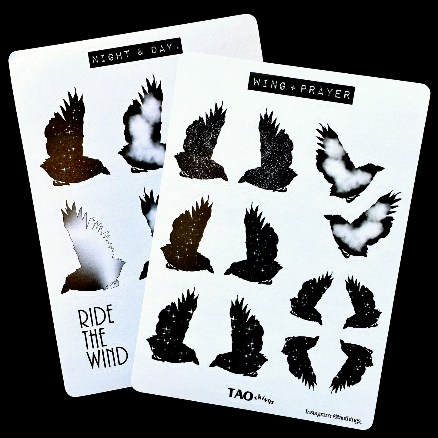Cosmic bird - sticker sheets by TAOthings Studio