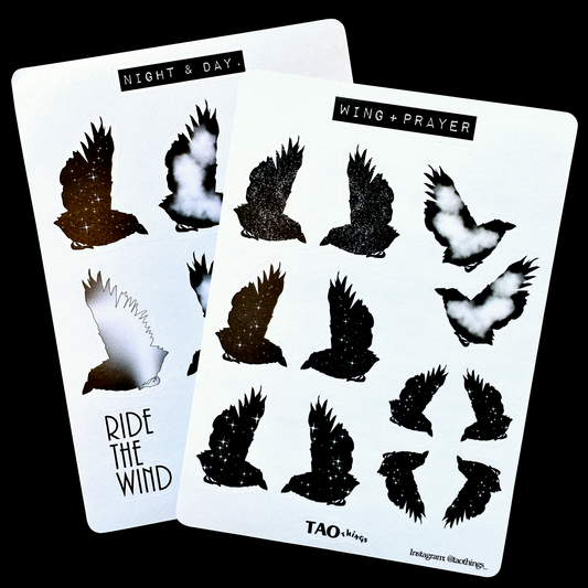 Cosmic bird - sticker sheets by TAOthings Studio