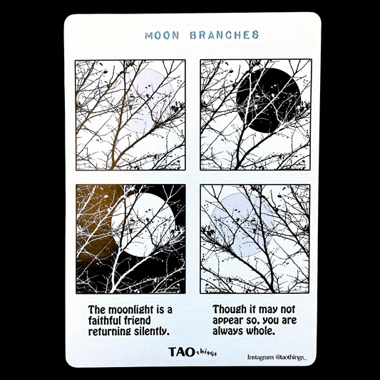 Moon Branches - sticker sheet by TAOthings Studio