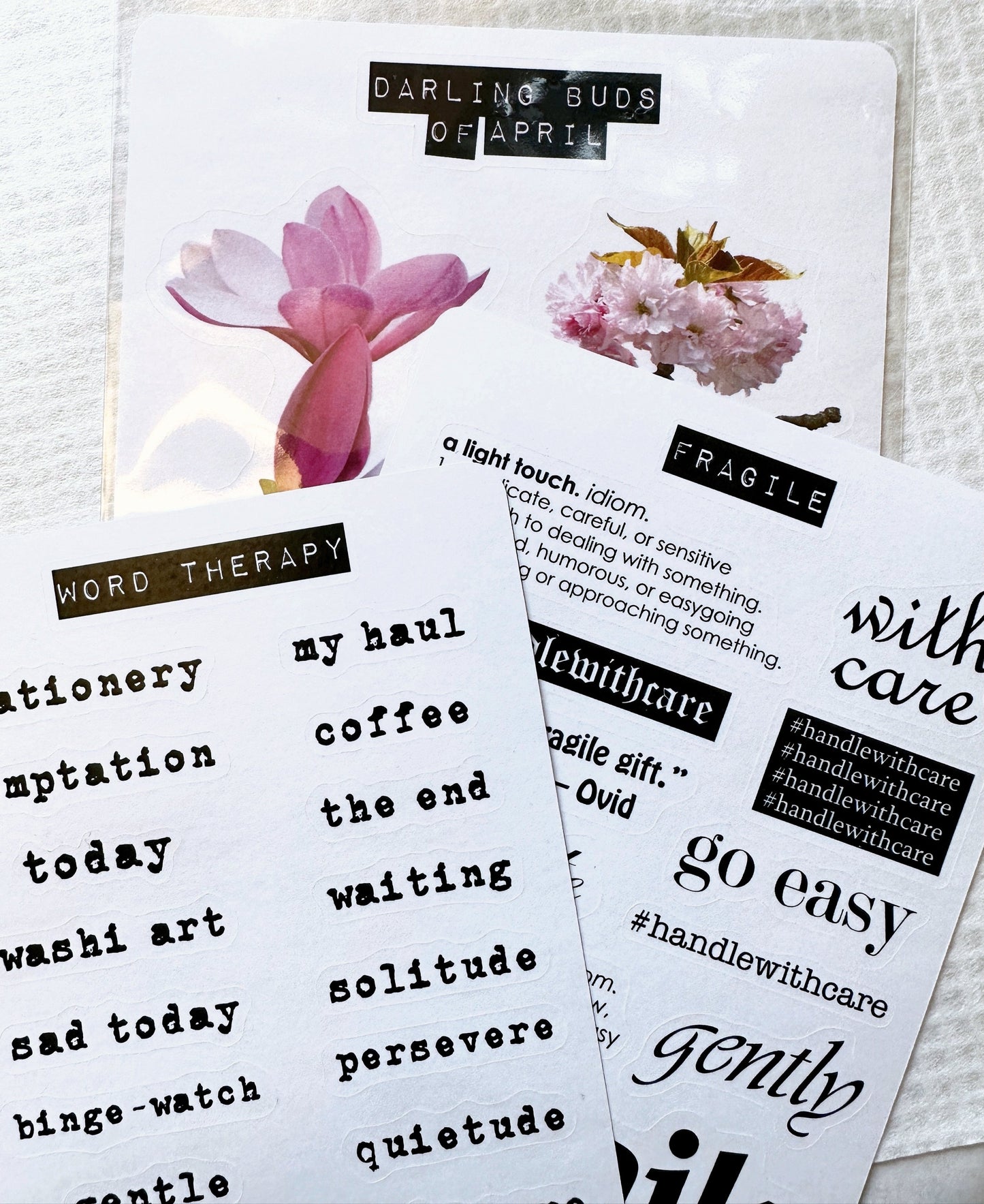Word Therapy - sticker sheet by TAOthings Studio