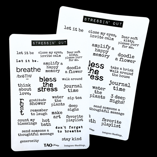 Stressin' Out - sticker sheet by TAOthings Studio
