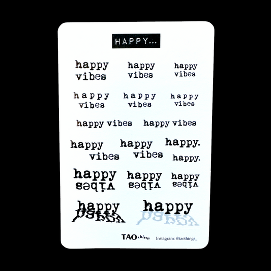 Happy... - sticker sheet by TAOthings Studio