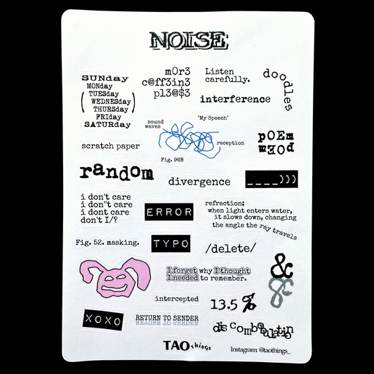 Noise - sticker sheet by TAOthings Studio