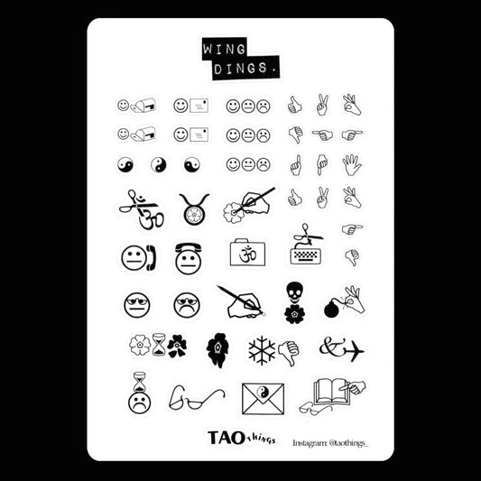 WinG DInGs - sticker sheet by TAOthings Studio