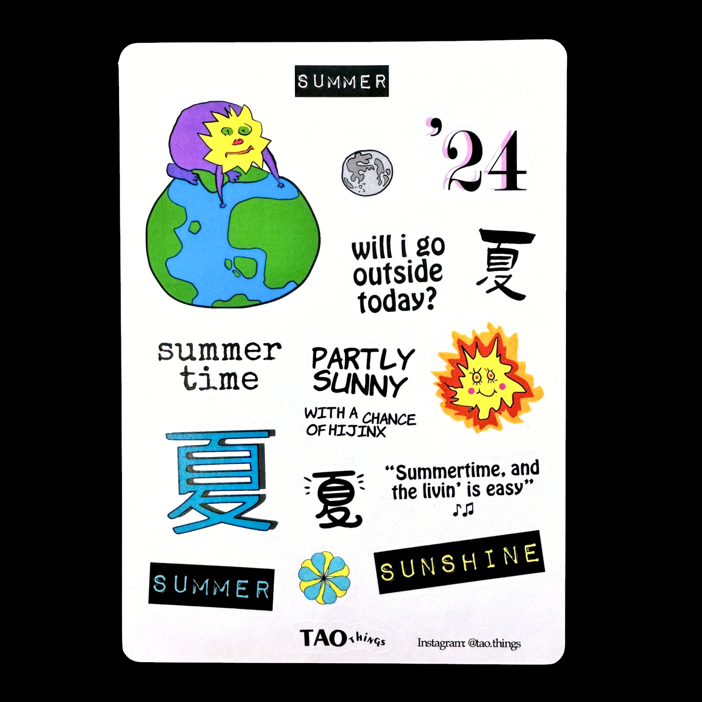 Summer - sticker sheet by TAOthings Studio