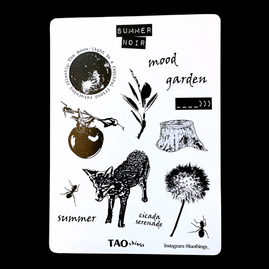 Summer Noir - sticker sheet by TAOthings Studio