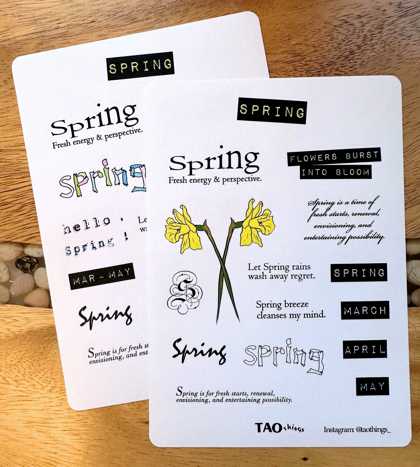 Spring - sticker sheets by TAOthings Studio