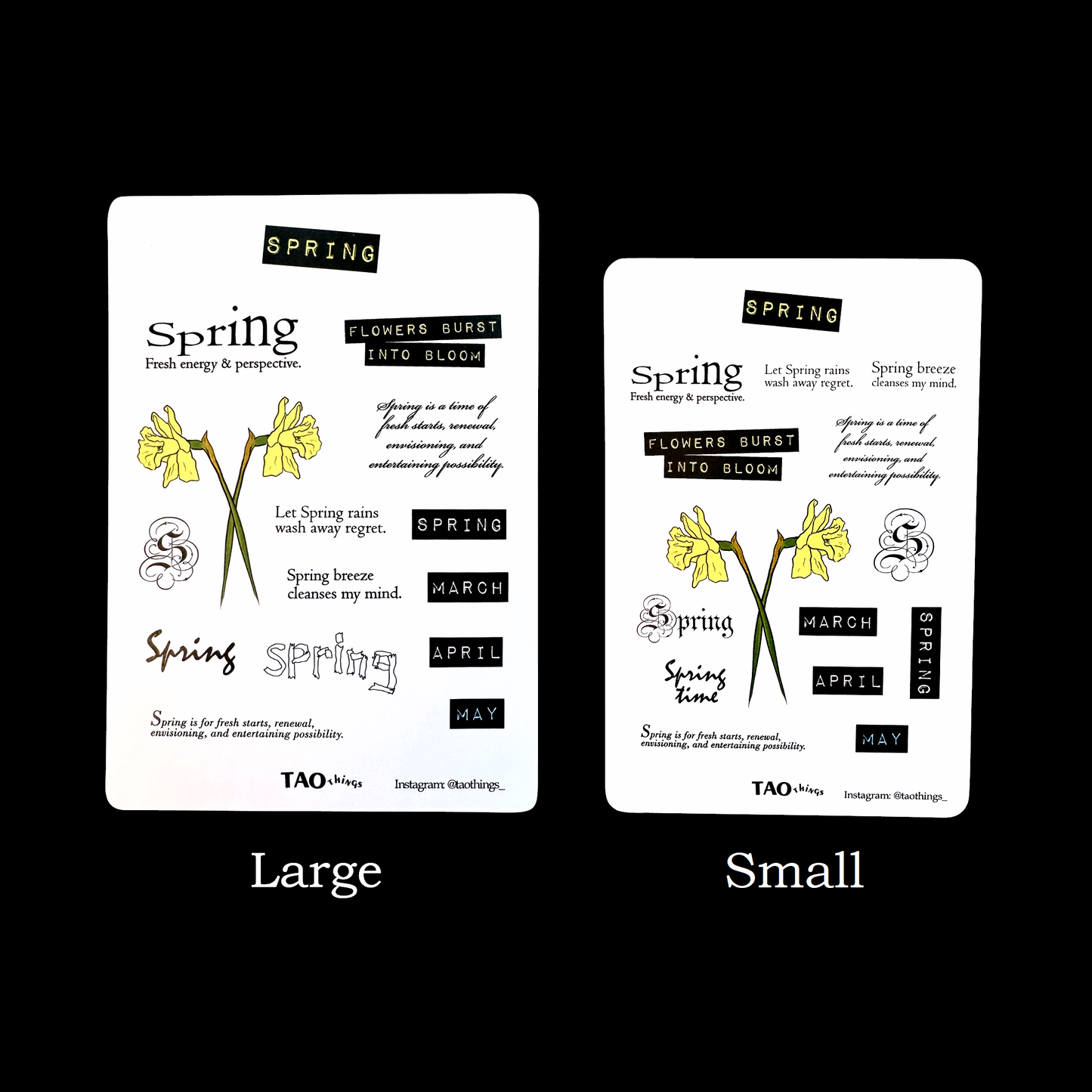 Spring - sticker sheets by TAOthings Studio