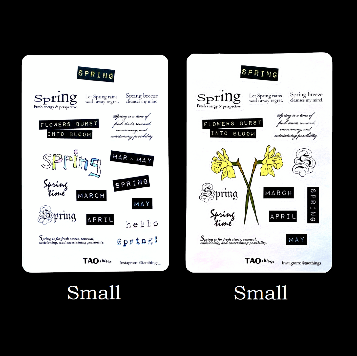 Spring - sticker sheets by TAOthings Studio