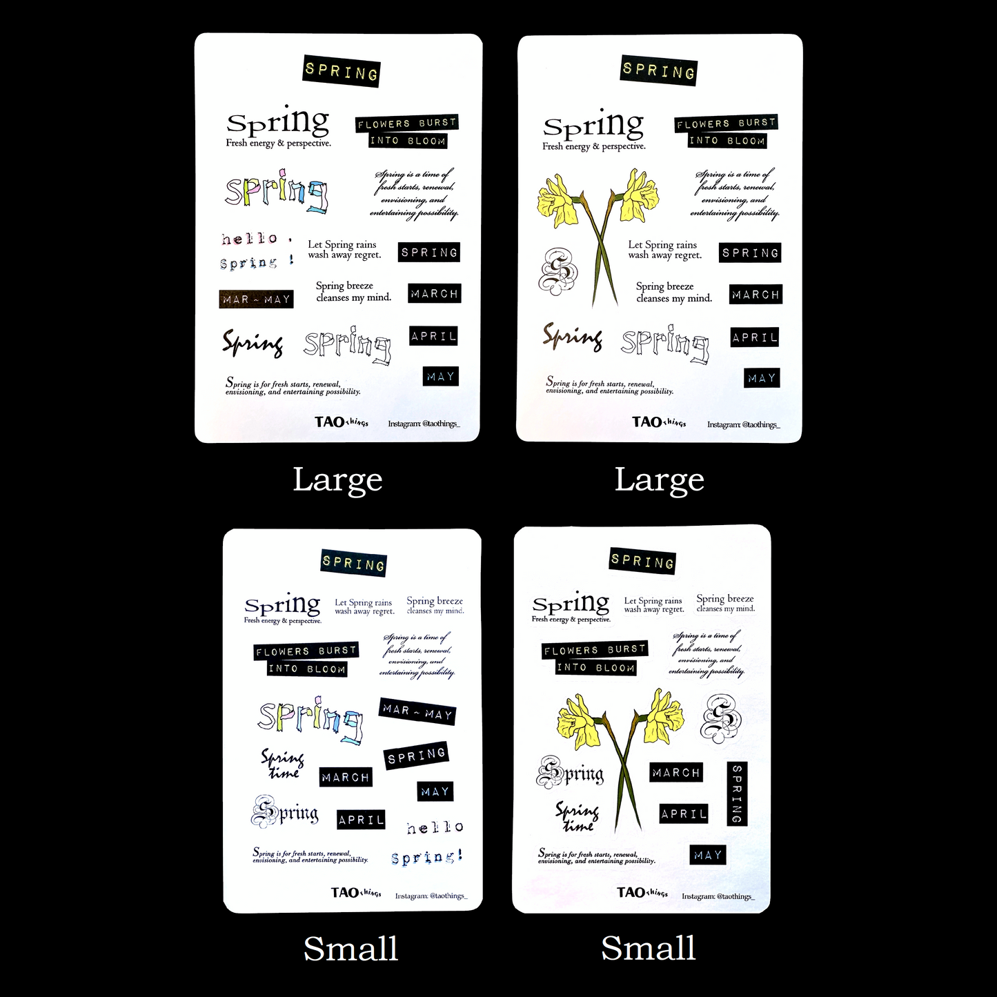 Spring - sticker sheets by TAOthings Studio