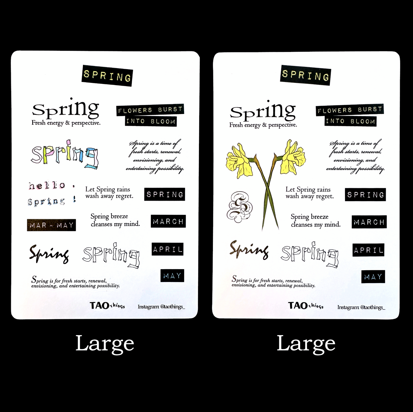 Spring - sticker sheets by TAOthings Studio