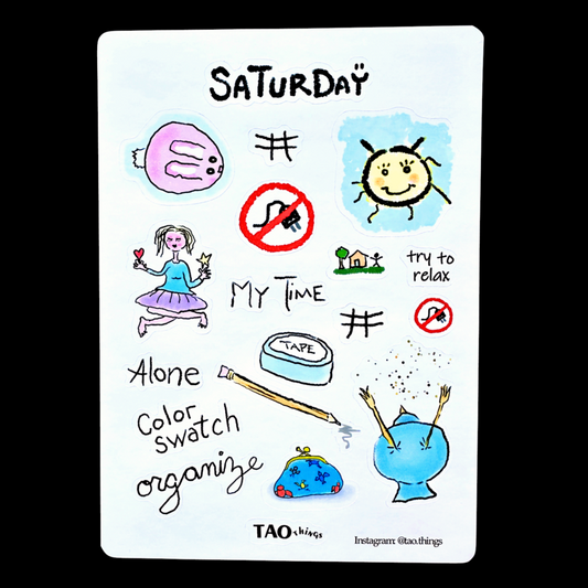 Saturday 'Toons - sticker sheets by TAOthings Studio