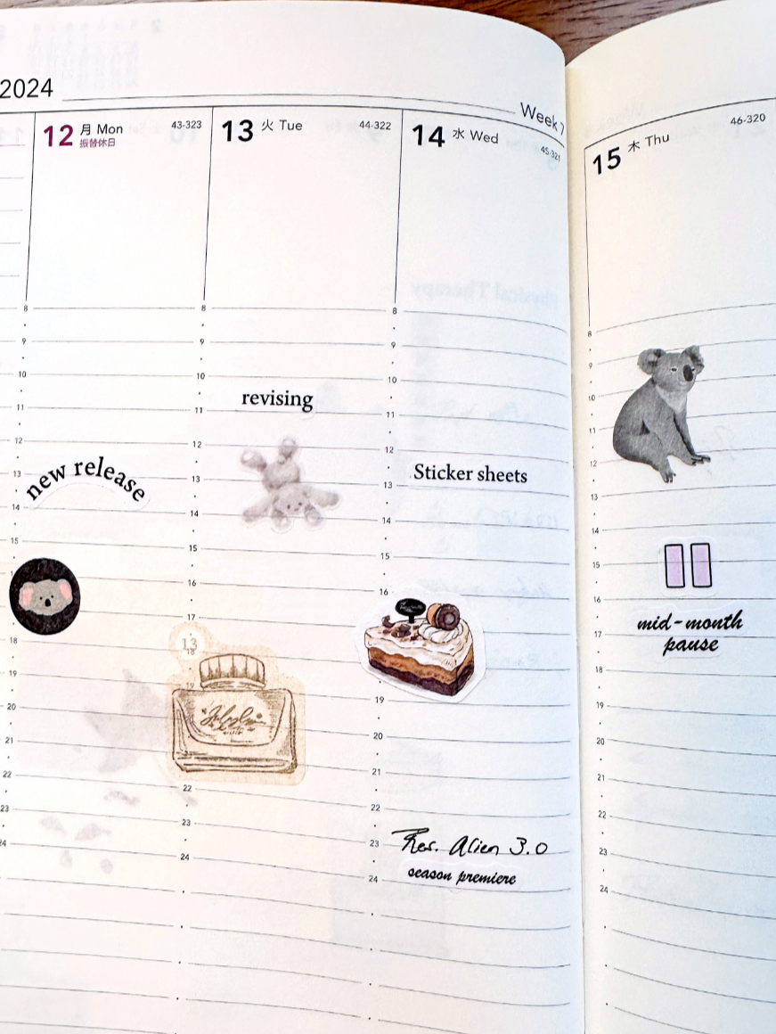 TV Planner Stickers - sticker sheets by TAOthings Studio