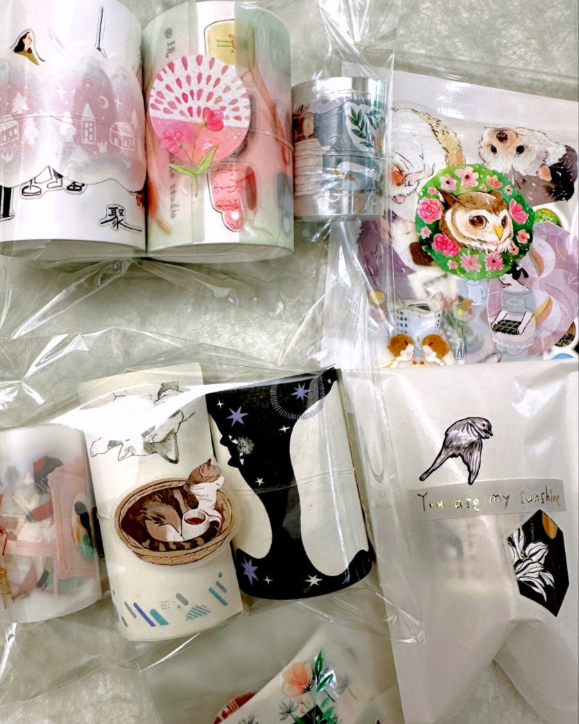 TeaYou - Aki no Heya (Autumn's Room) kiss-cut PET tape SAMPLES