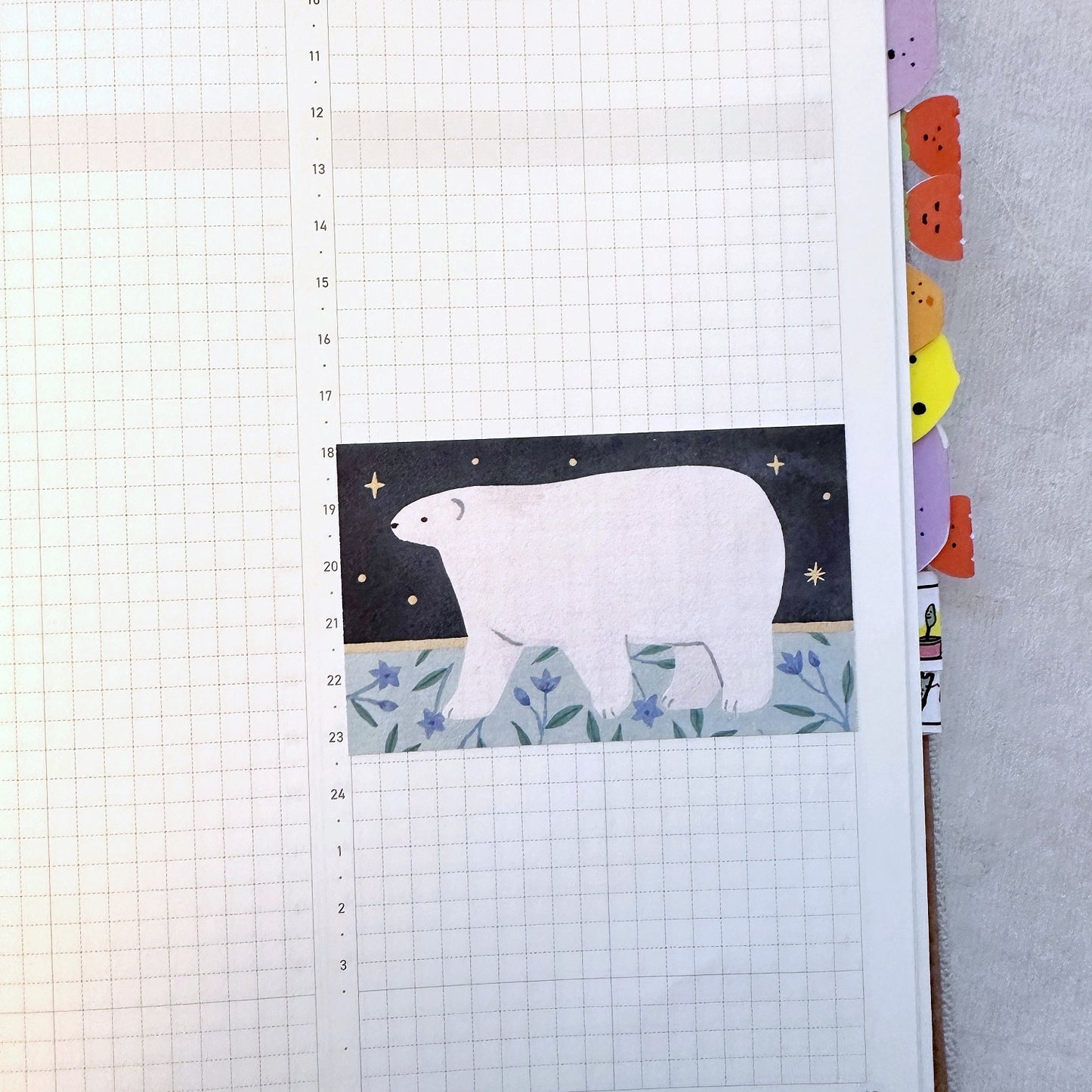 Eri Kamai - Ocean Animals writable sticky memo roll SAMPLES