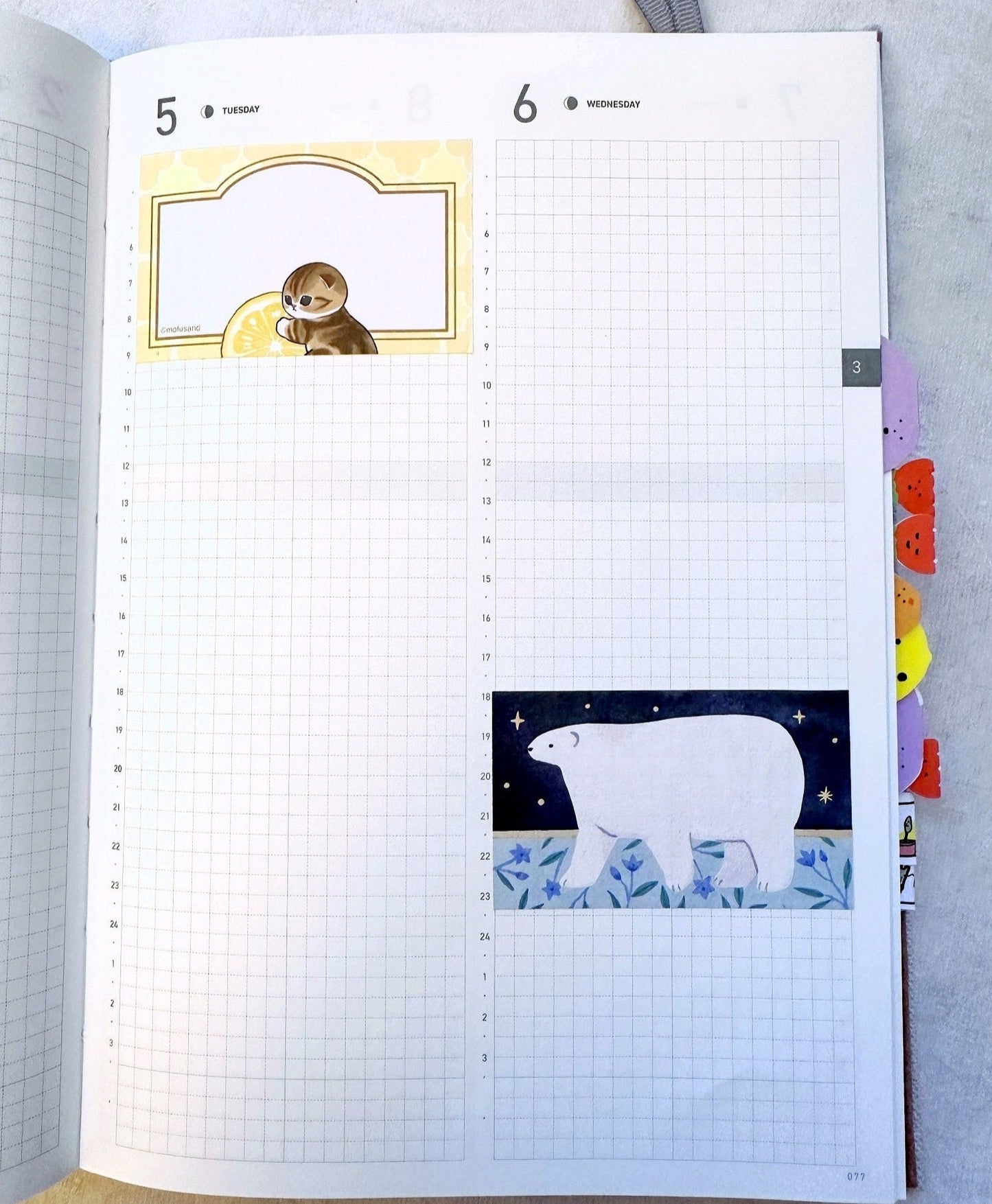 Eri Kamai - Ocean Animals writable sticky memo roll SAMPLES