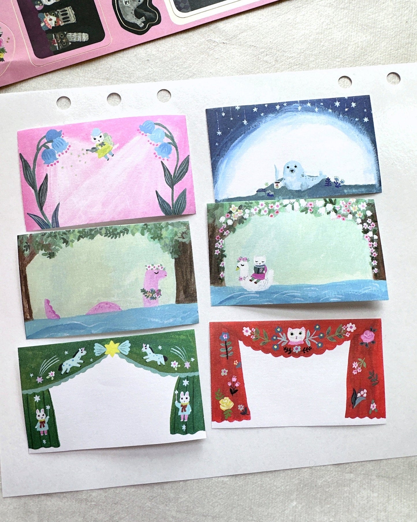 Yumi Kitagishi  - Curtain writable sticky memo roll SAMPLES