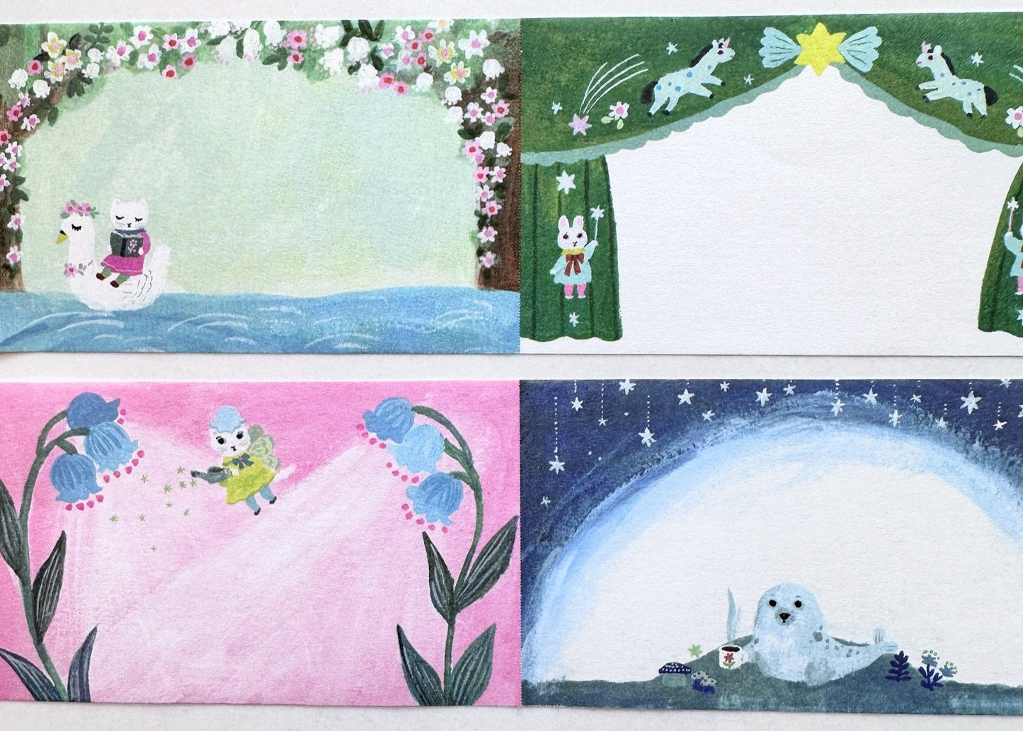 Yumi Kitagishi  - Curtain writable sticky memo roll SAMPLES