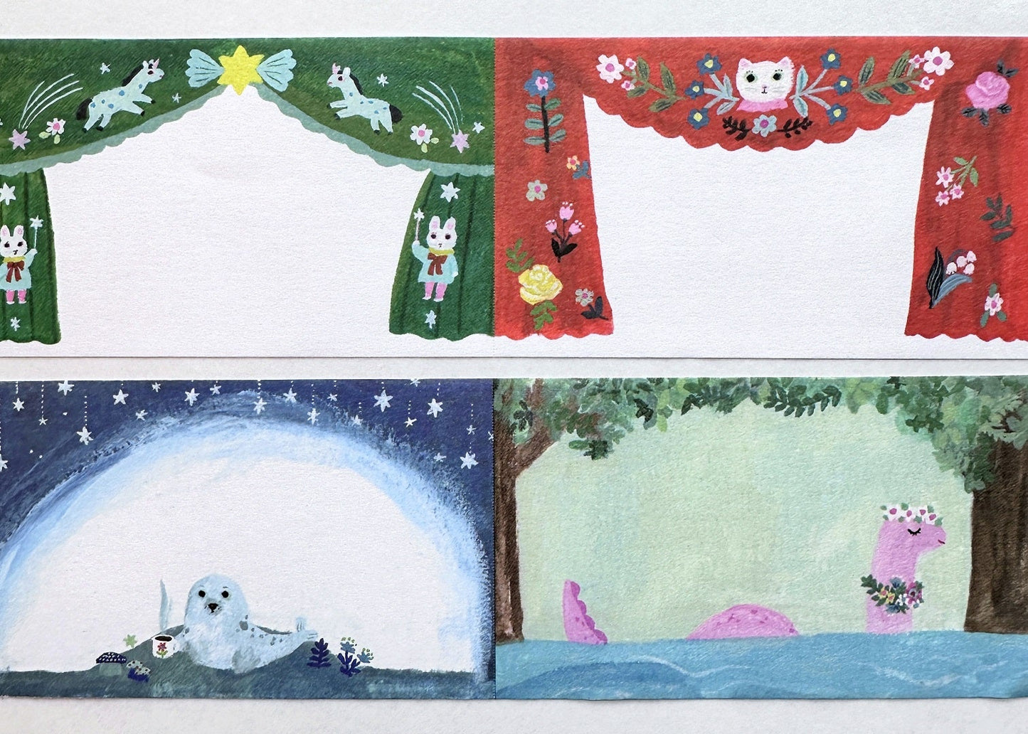 Yumi Kitagishi  - Curtain writable sticky memo roll SAMPLES
