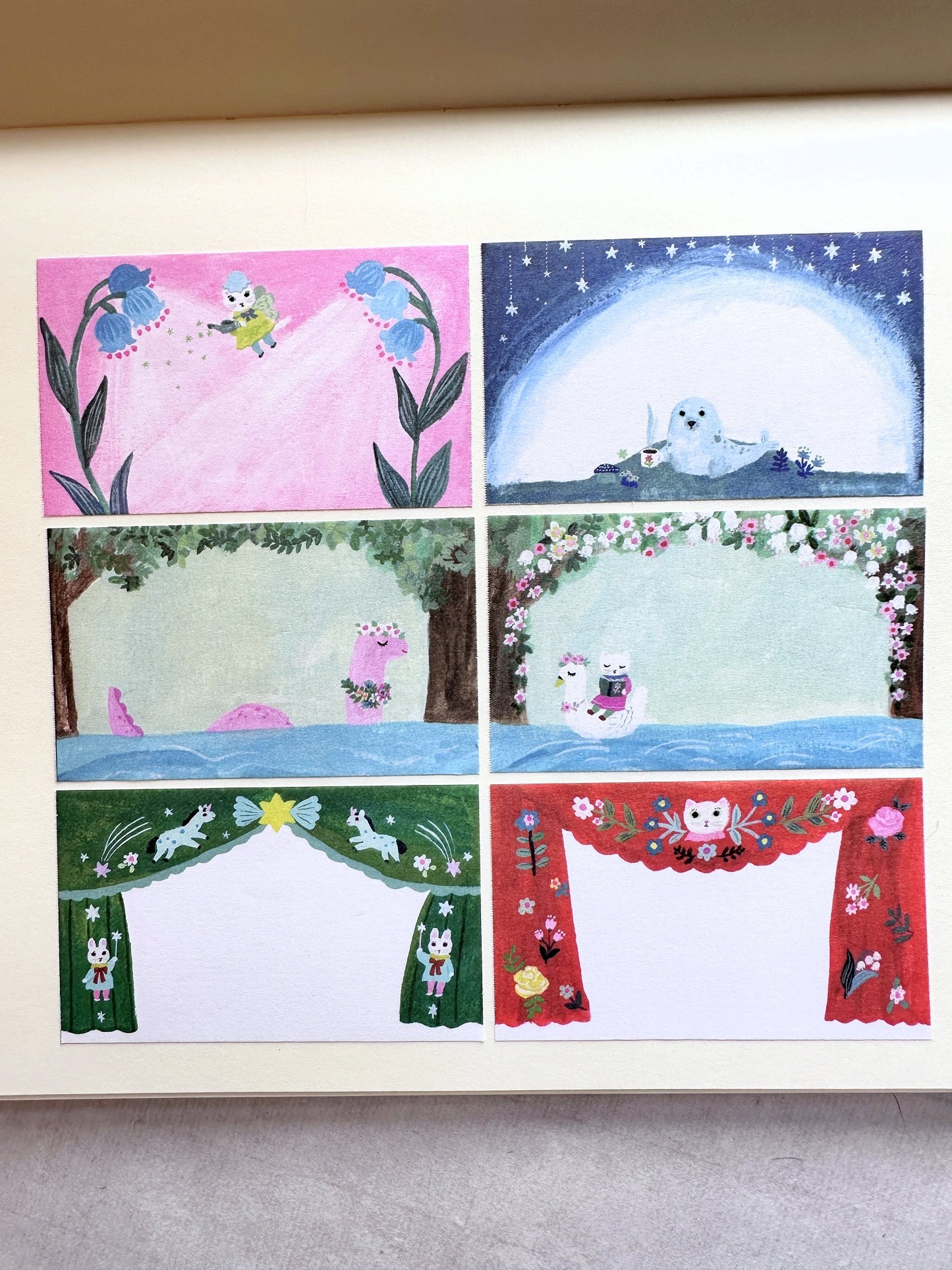 Yumi Kitagishi  - Curtain writable sticky memo roll SAMPLES