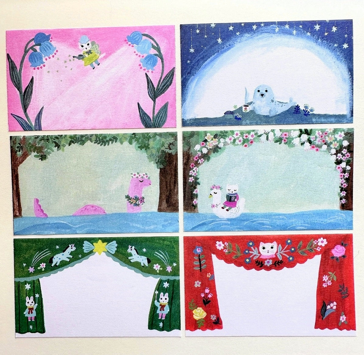 Yumi Kitagishi  - Curtain writable sticky memo roll SAMPLES