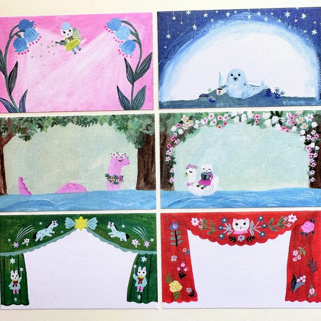 Yumi Kitagishi  - Curtain writable sticky memo roll SAMPLES