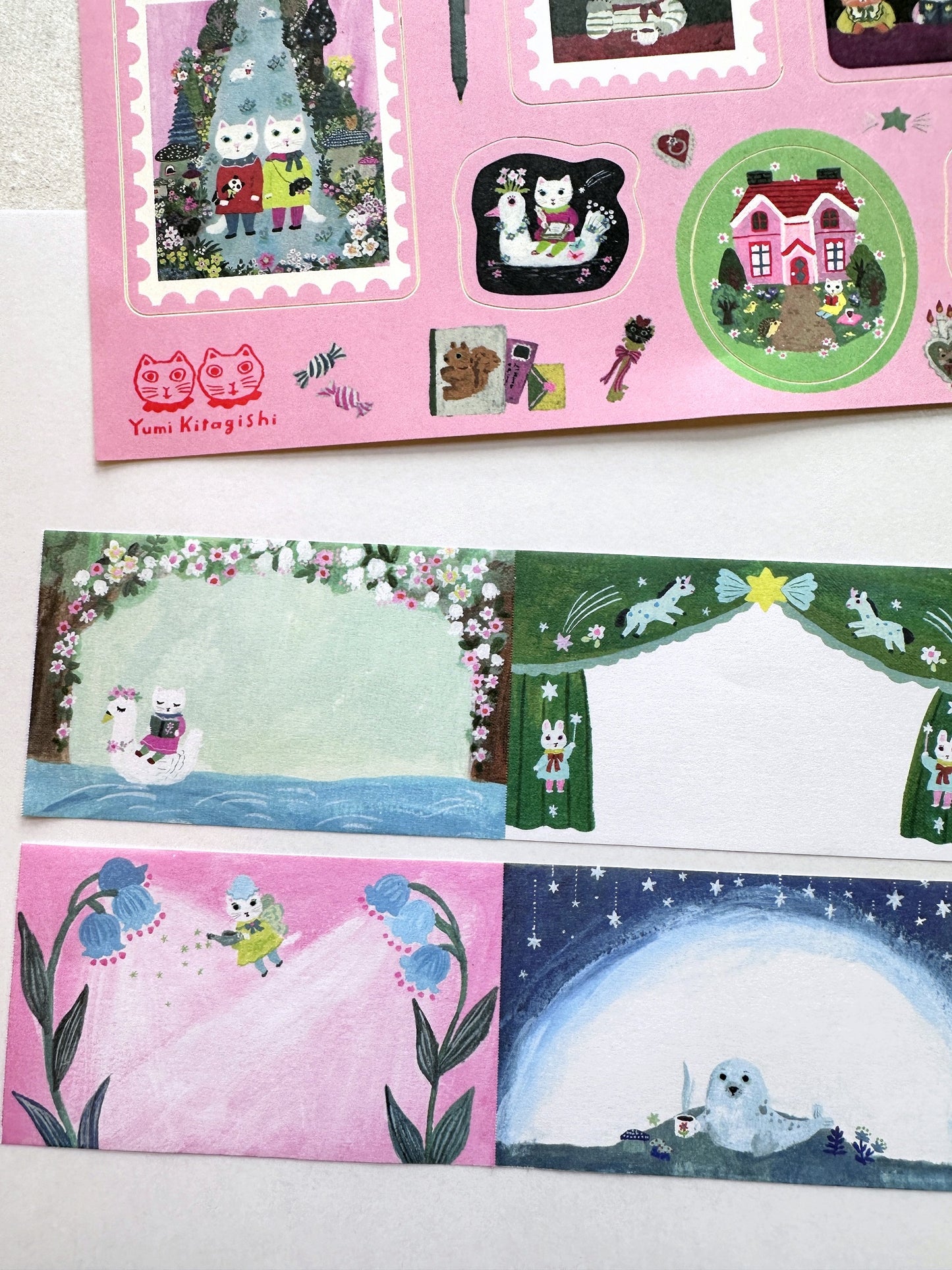 Yumi Kitagishi  - Curtain writable sticky memo roll SAMPLES
